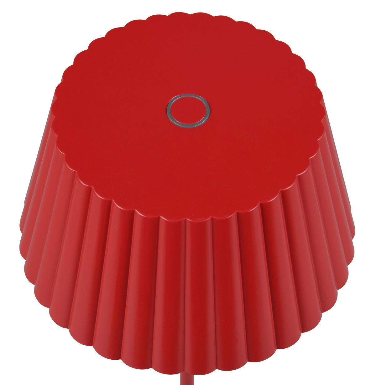 Akku-stehleuchte R47706110 Suarez - Rot, Design, Metall (13,5/123cm)