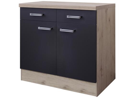 Kuchyňská Spodní Skříňka Milano - barvy dubu/antracitová, Moderní, kompozitní dřevo (80/86/60cm) Kuchyňská Spodní Skříňka Milano - barvy dubu/antracitová, Moderní, kompozitní dřevo (80/86/60cm)