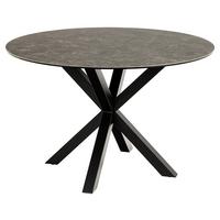 Esstisch Rund Heaven 119x75,5 Cm Schwarz - Schwarz, MODERN, Keramik/Metall (119/119/75,5cm) - MID.YOU