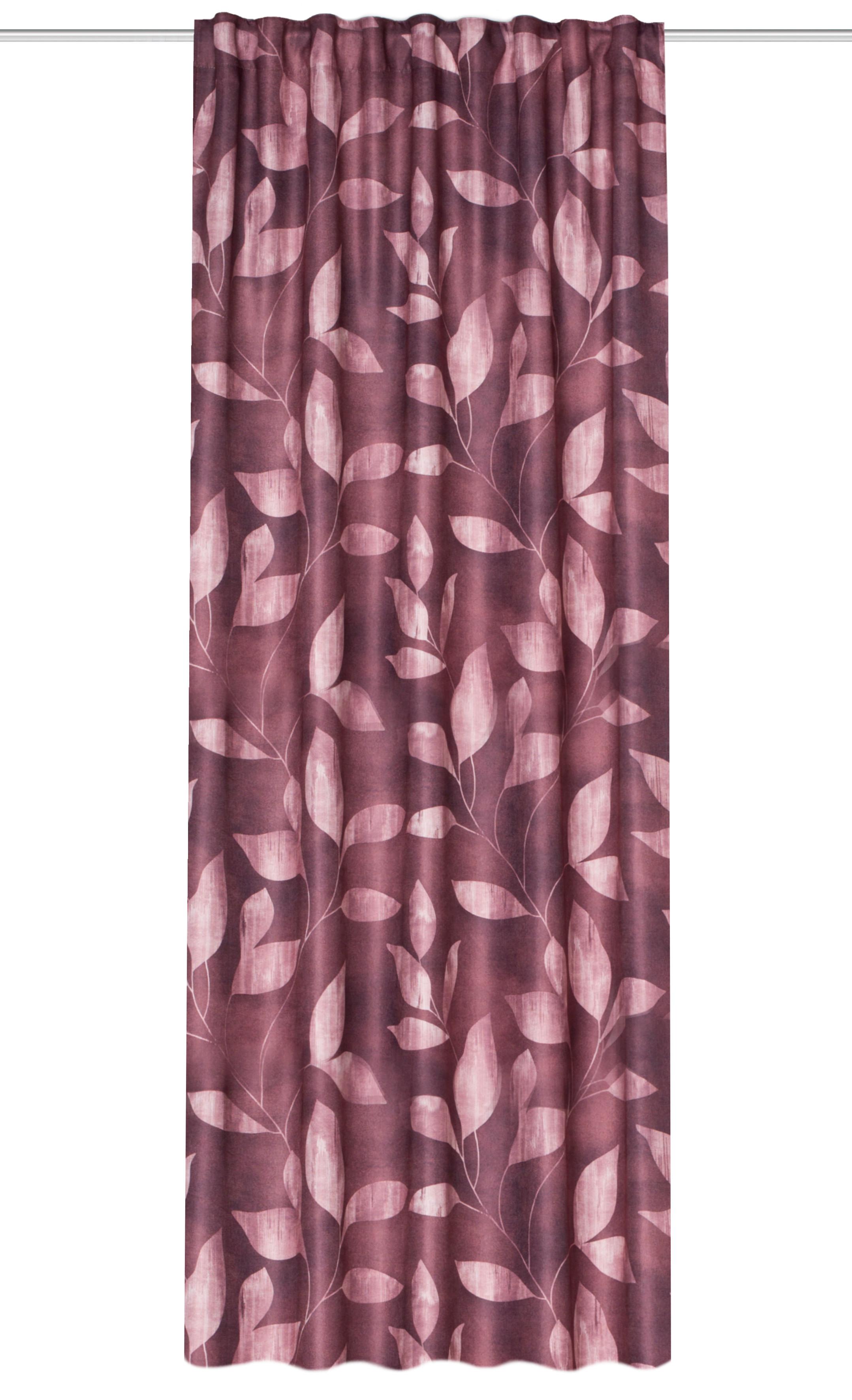 Fertigvorhang Ateka - Bordeaux, Natur, Textil (135/245cm)
