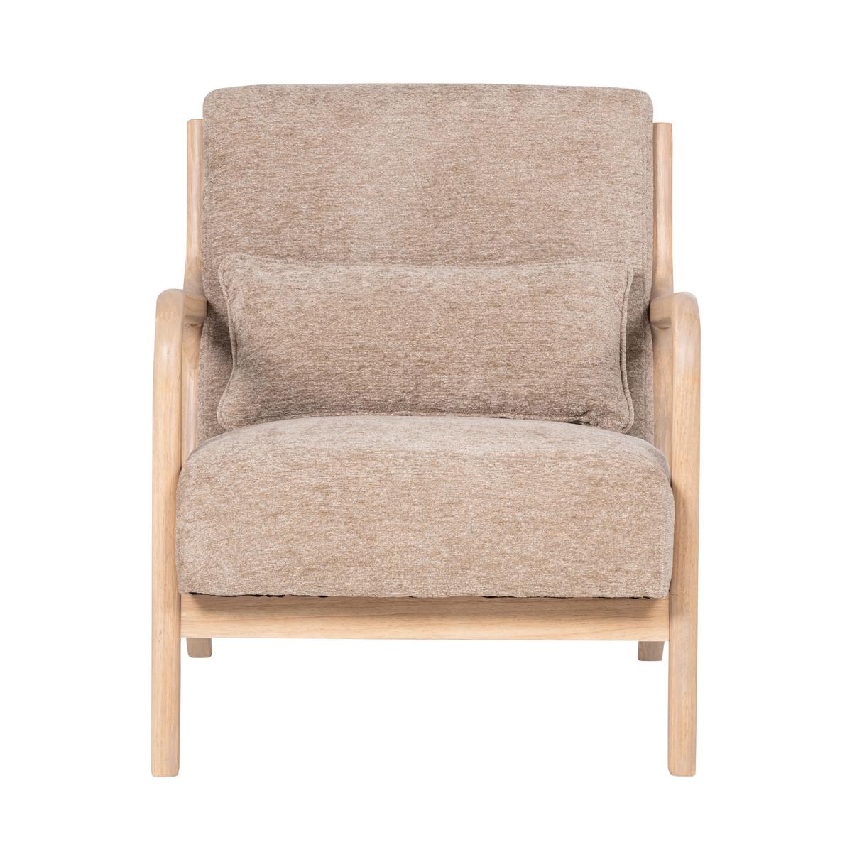 SESSEL Mark Sandfarben B: 67cm - Sandfarben/Naturfarben, MODERN, Holz/Textil (67/75/82cm) - Livetastic