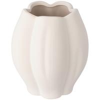 Dekovase Jan - Weiß, KONVENTIONELL, Keramik (18,5/20cm) - Luca Bessoni