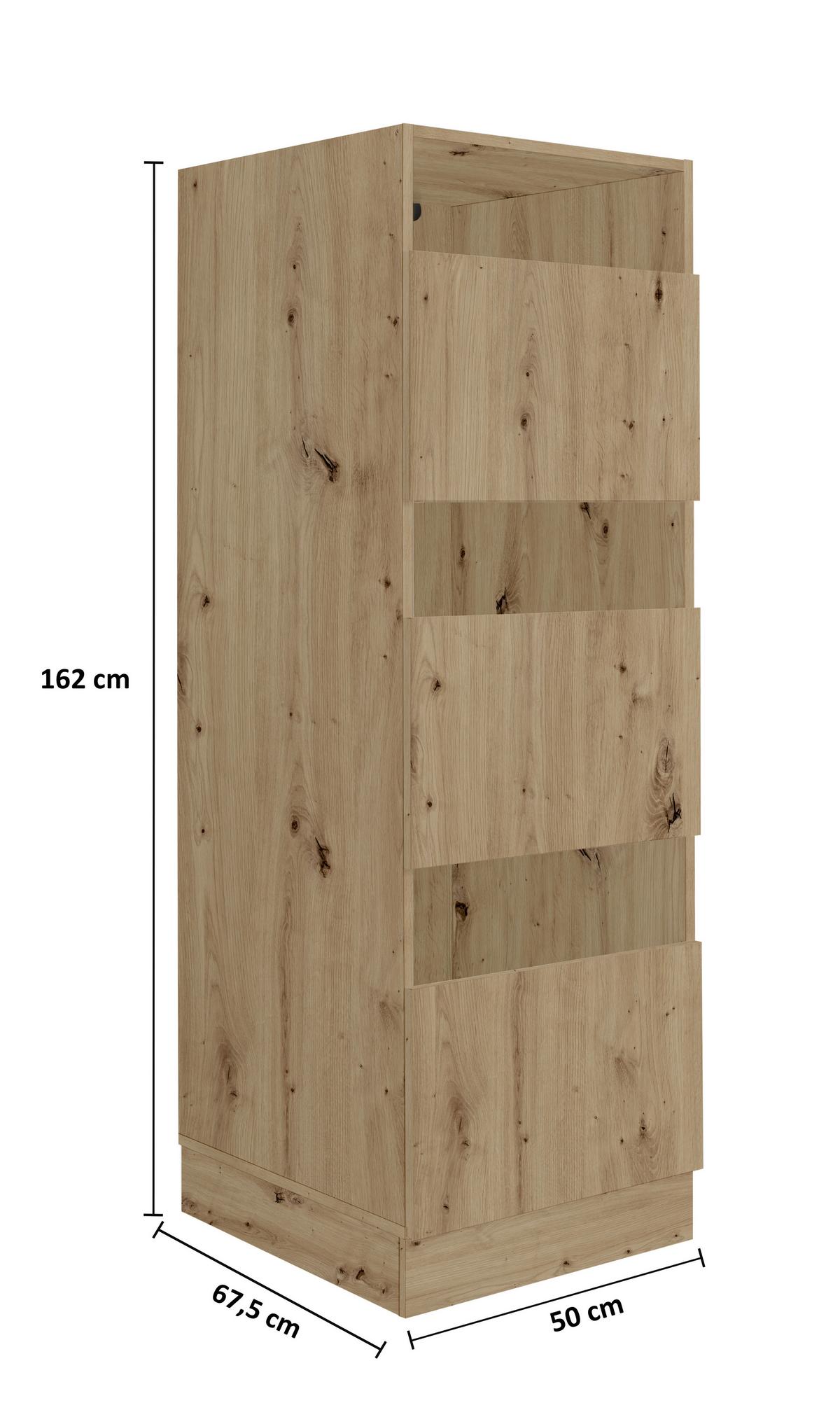 Skříň AILEEN dub Artisan - dub artisan, Konvenční, kompozitní dřevo (50/162/67,5cm) - Mömax
