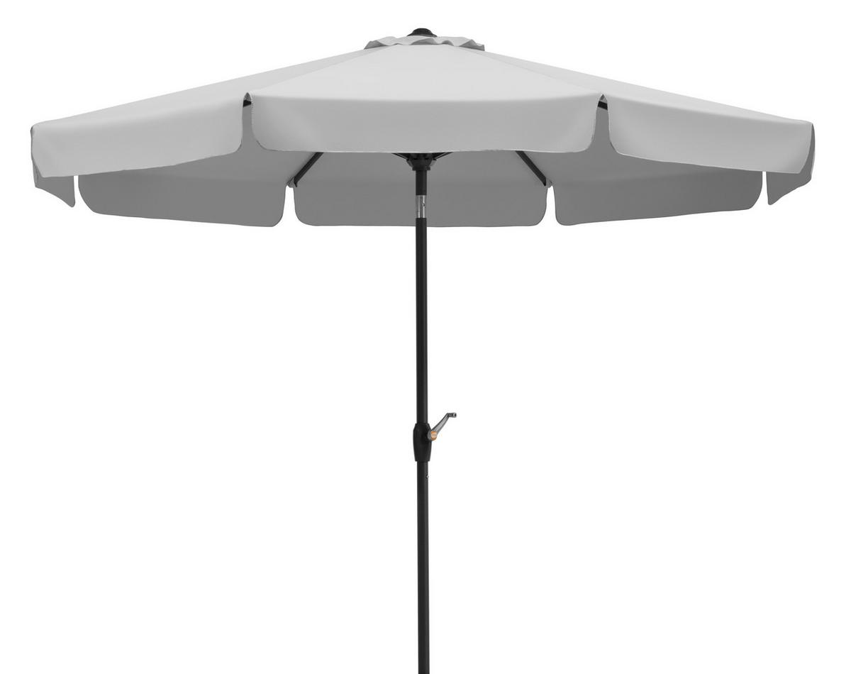 Sonnenschirm Orlando BxHxT: 270x250x270 cm Silbergrau - Anthrazit/Silberfarben, Basics, Textil/Metall (270/250/270cm) - Schneider