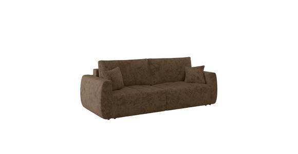 Schlafsofa Bali - Schwarz/Mokka, MODERN, Holz/Textil (245/74-90/104cm) - Luca Bessoni