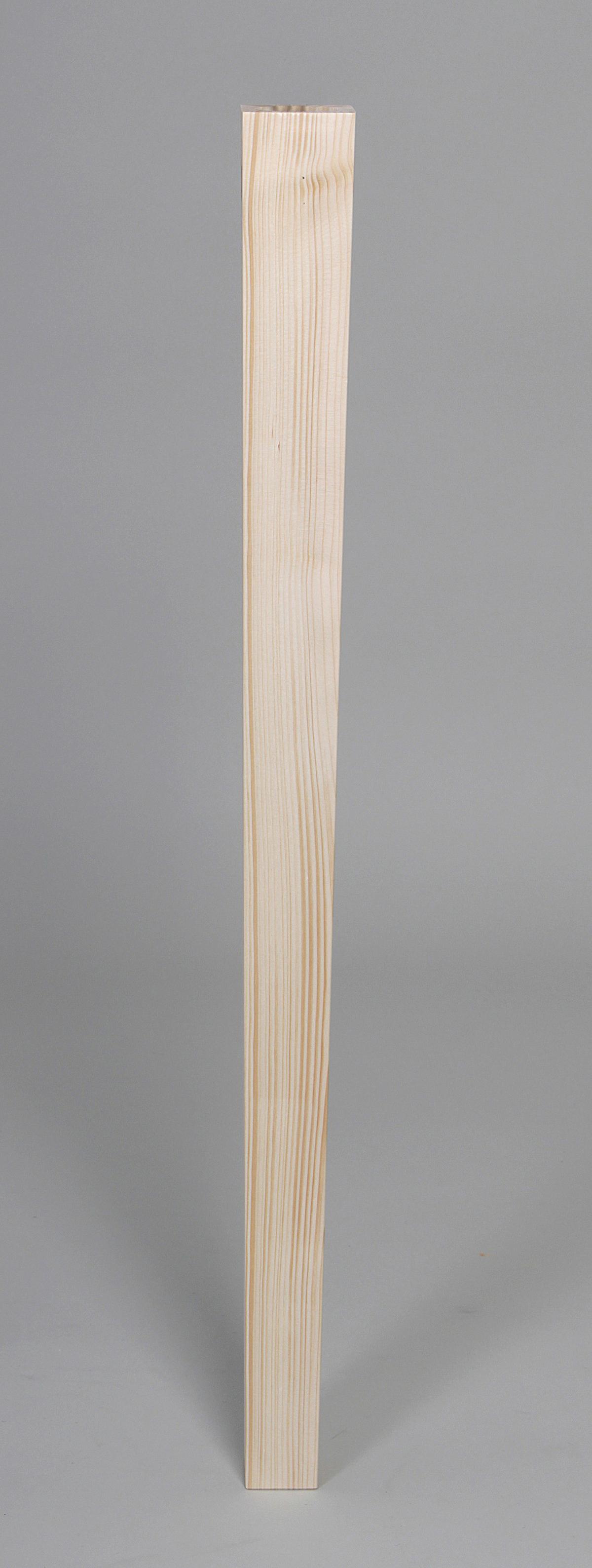 Möbelfuß Fichte Natur H: 73 Cm, Konisch-Quadratisch - Fichtefarben, Basics, Holz (73cm)