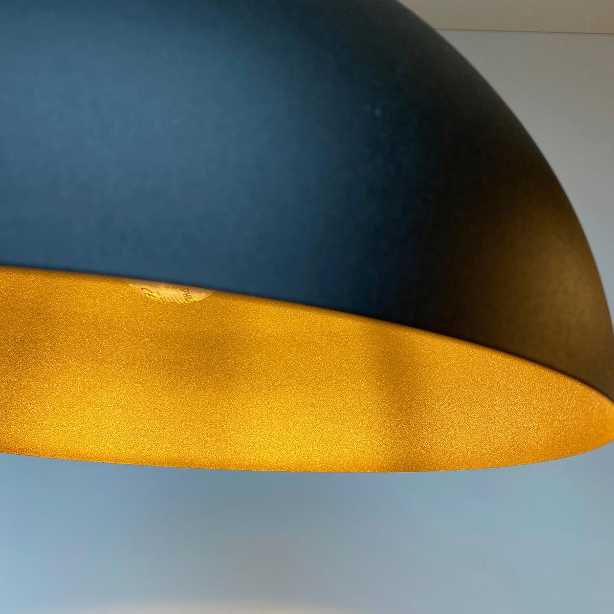 Hängeleuchte Leitung H:140 cm 1-Flammig, Schwarz Metall - Schwarz, LIFESTYLE, Metall (35/140cm) - Fischer & Honsel