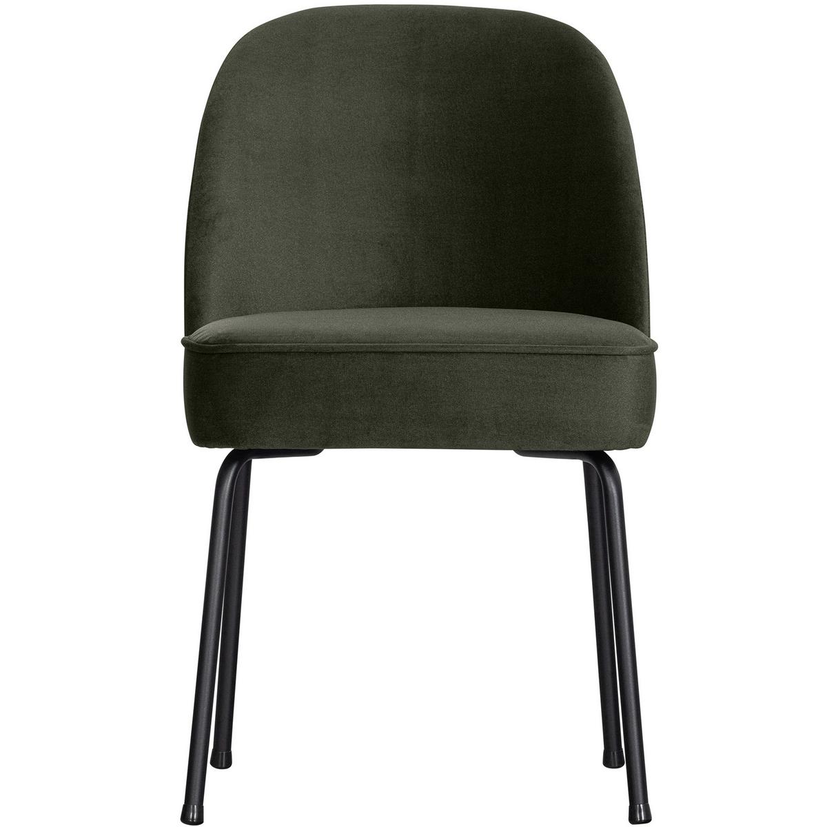 Stuhl-Set Vogue Dunkelgrün B: 50cm - Dunkelgrün/Schwarz, MODERN, Textil/Metall (50/83/57cm) - Livetastic