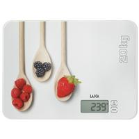 Digitale Küchenwaage Ks5020 W Max. 20 Kg, L/b: Ca. 30/22 Cm - Weiß, Basics, Glas (30/22/21cm)