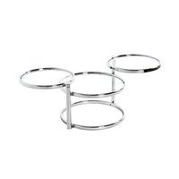 Couchtisch Rund Mit Glasplatte Chromfarben - Chromfarben, Basics, Glas/Metall (140/43/50cm)