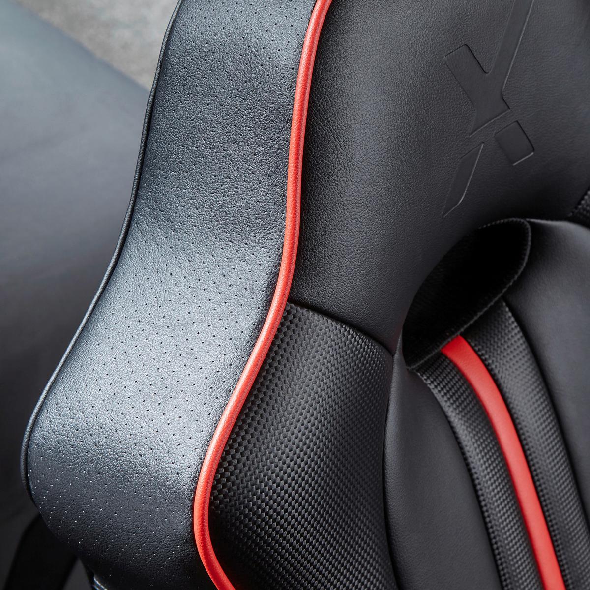 Gamingsessel Torque 2.1 - Rot/Schwarz, MODERN, Textil (63/103,5/70cm) - X Rocker