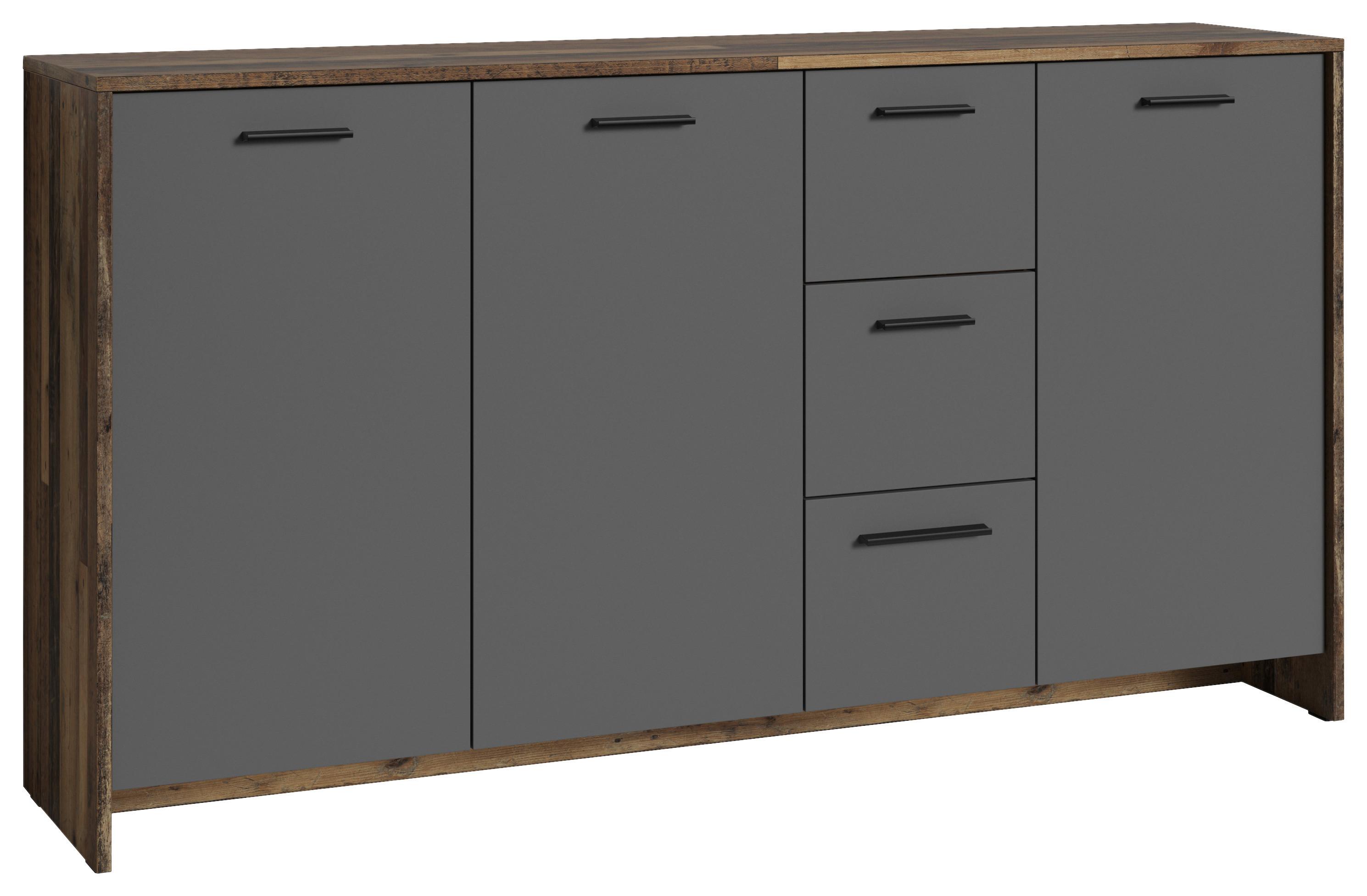 Sideboard Ben B: 153cm Anthrazit