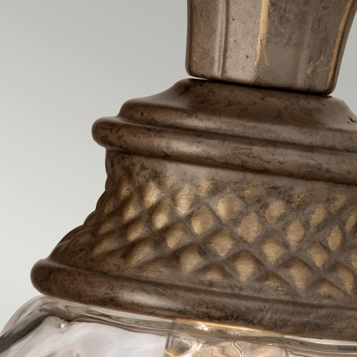 Bad-Wandleuchte Plantbath Ip44 1-Flammig In Bronzefarben - Bronzefarben, LIFESTYLE, Glas/Metall (22/12,4/16.5cm) - Elstead Lighting