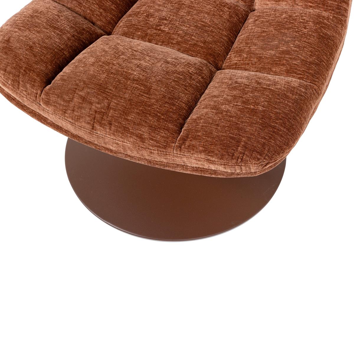 Sessel Elvi Rostfarben B: 73cm - Rostfarben/Braun, Design, Textil (73/81/84cm) - Livetastic