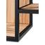 Regal Carlos 2 B: 110 cm Eichefarben - Eichefarben/Schwarz, Design, Holz/Metall (110/160/35cm) - Hom`in Regal Carlos 2 B: 110 cm Eichefarben - Eichefarben/Schwarz, Design, Holz/Metall (110/160/35cm) - Hom`in
