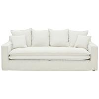 3-sitzer-sofa Aurora - Schwarz/Weiß, Trend, Textil (227/92/105cm) - Livetastic