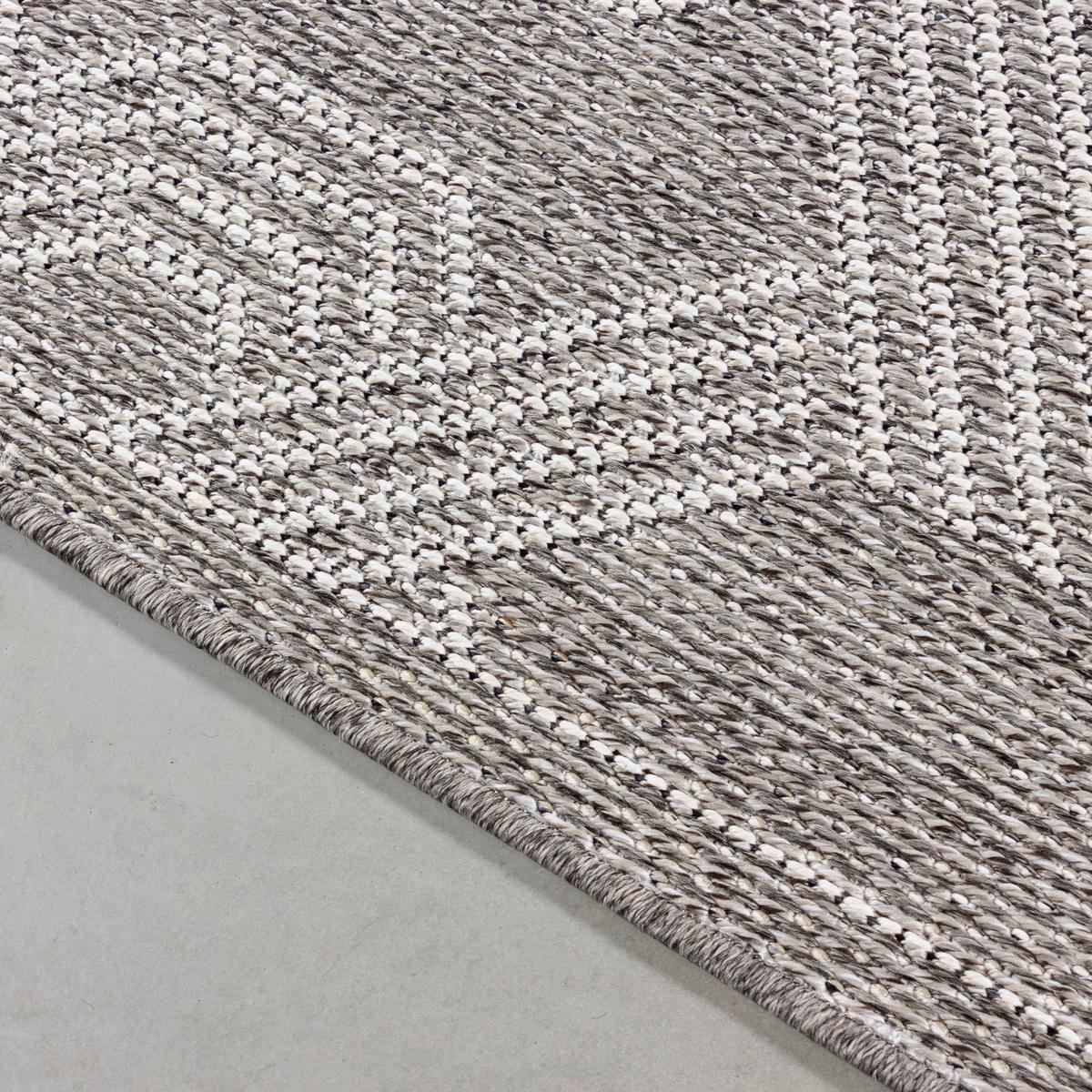 Flachwebteppich Aruba601004904grey - Grau, Design, Textil (60/100cm)
