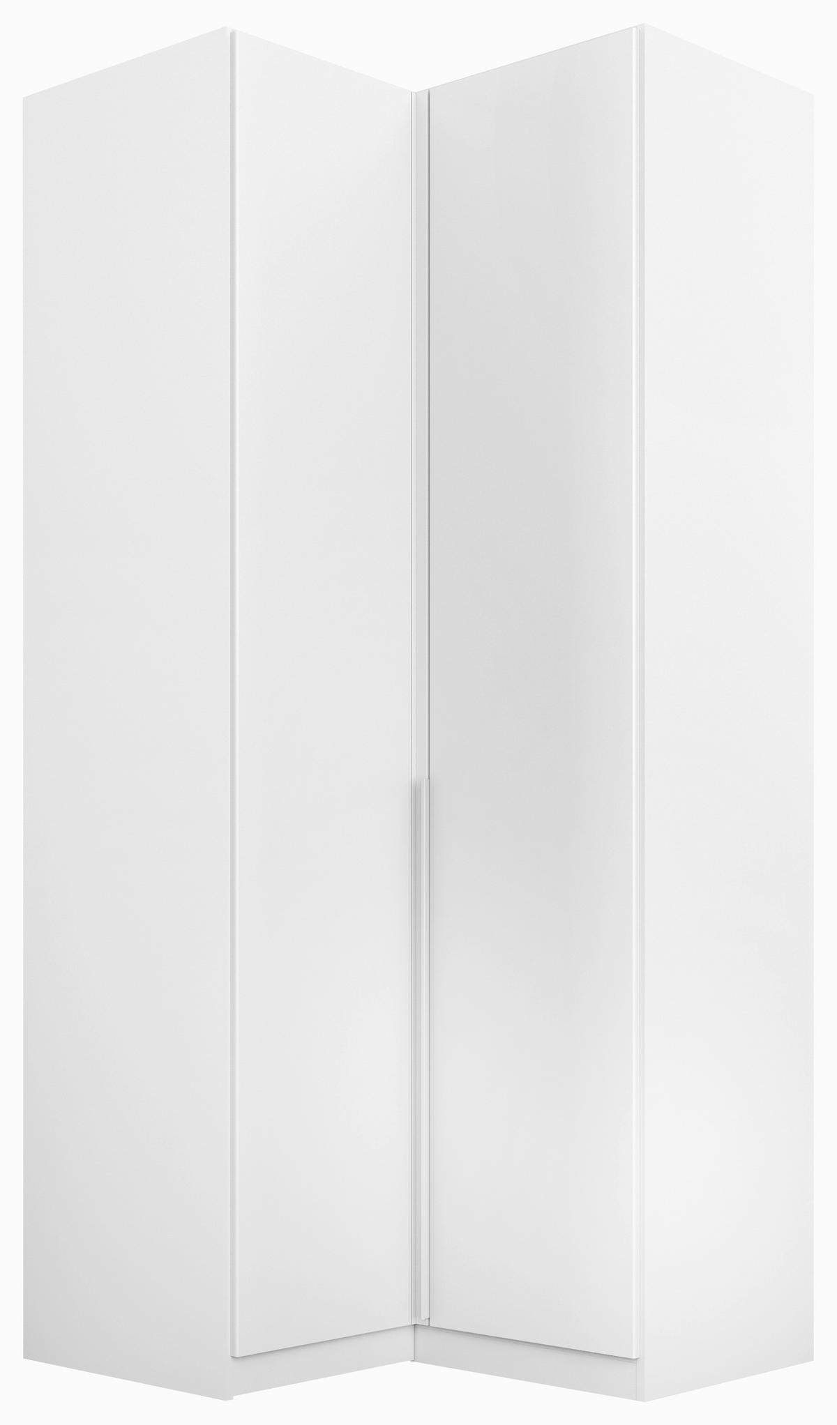 Eckschrank B: 100 Cm Alabama, Weiß - Hellgrau/Weiß, MODERN, Holzwerkstoff (100/229/102cm) - Rauch Möbel