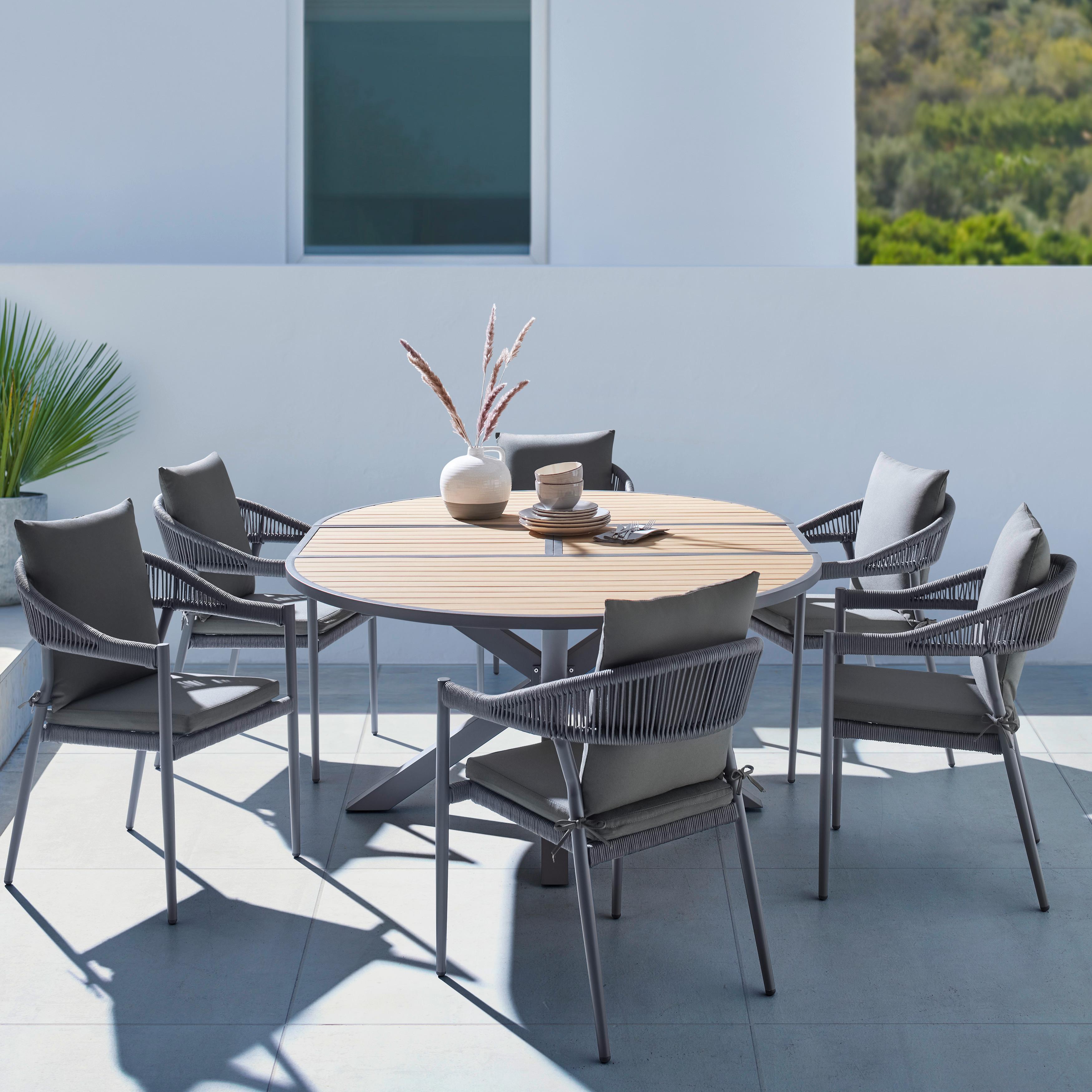 Zahradní Sada Catalina - šedá, Moderní, kov/textil - Bessagi Garden