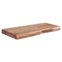 Nástenná polica z masívneho dreva š: 40cm - farba akácie, Modern, drevo (40/4/26cm) - MID.YOU