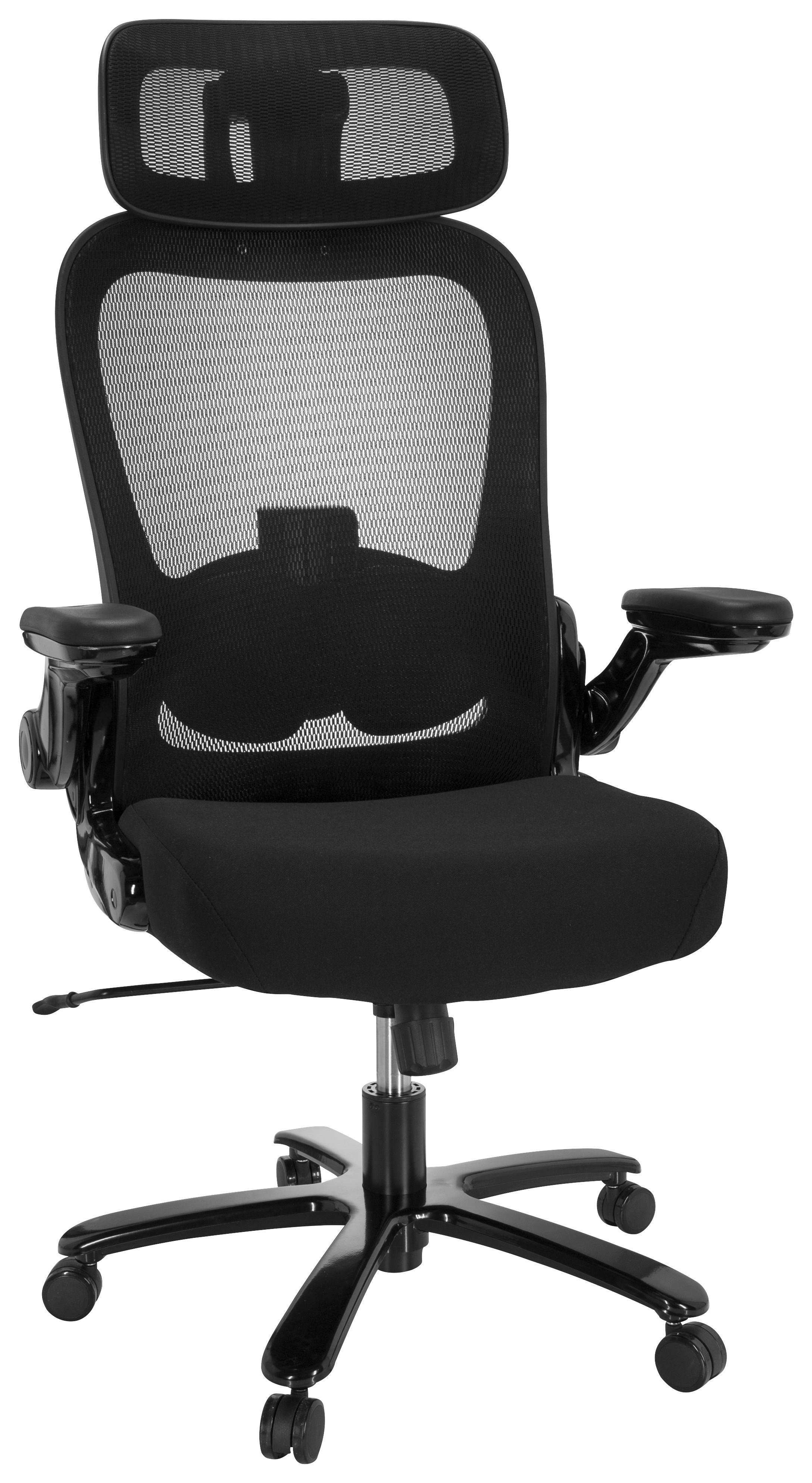 Drehstuhl Instructor Sw I Pro Schwarz - Schwarz, MODERN, Kunststoff/Textil (75/142/63cm) - MID.YOU