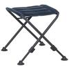 Campinghocker X-Form + Klappbar - Anthrazit/Dunkelblau, KONVENTIONELL, Textil/Metall (66/47/52cm) - Siena Garden