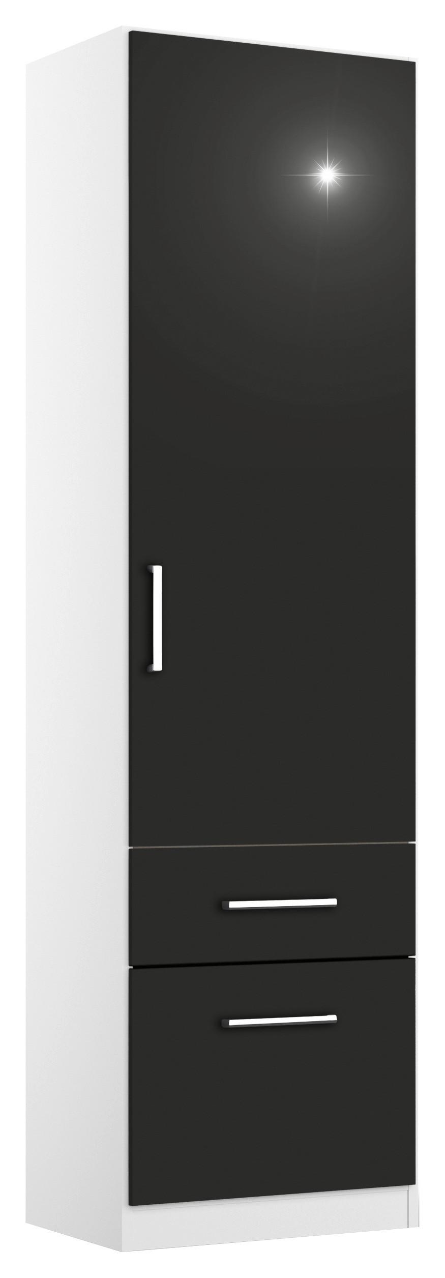 Drehtürenschrank 47 cm Berlin Weiß/Grau - Weiß/Grau, MODERN, Holzwerkstoff (47/210/54cm) - Rauch Möbel