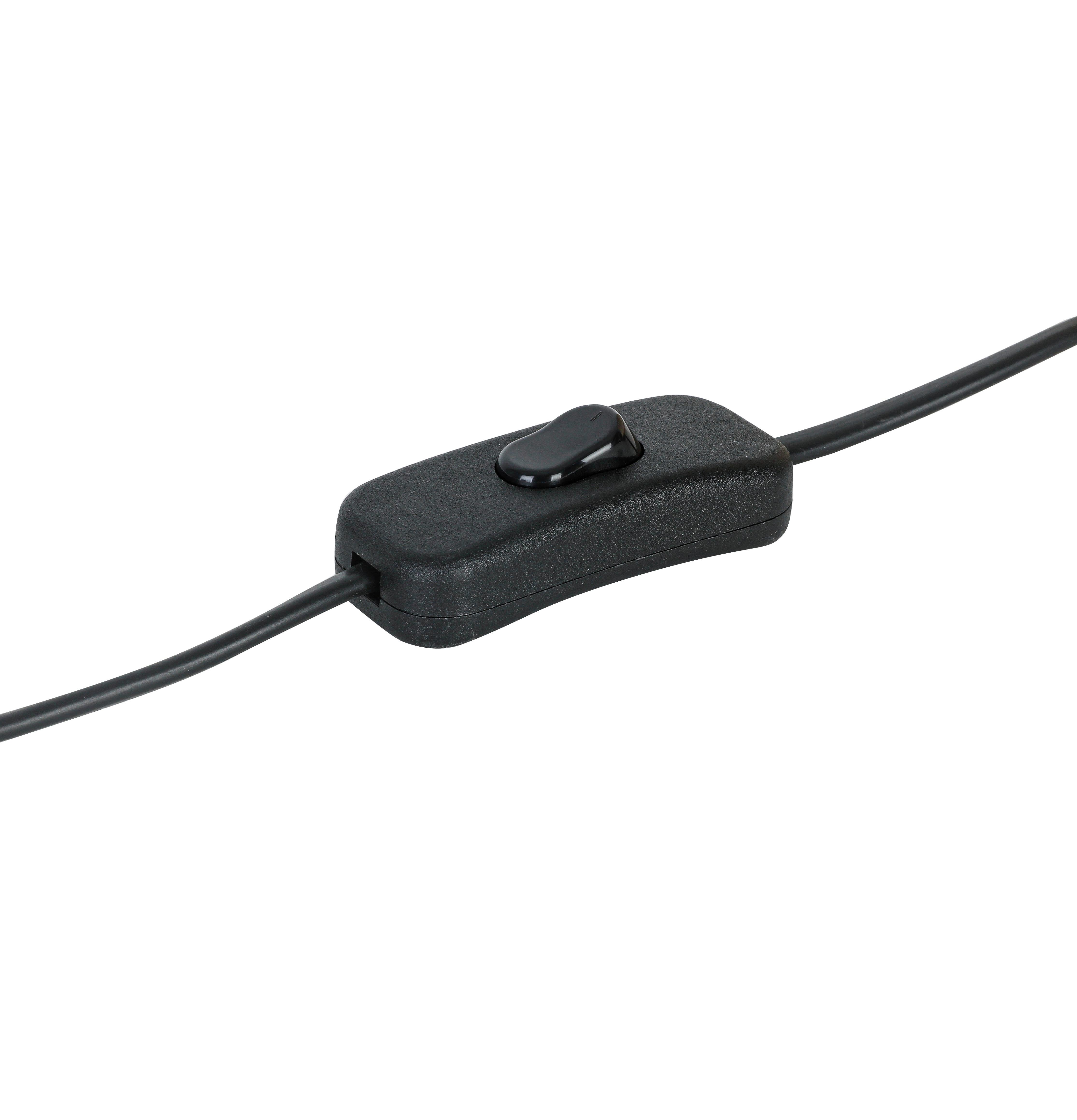 STOLNÁ LAMPA ZIMT - čierna/prírodná farba, Konventionell, kov/plast (18cm) - Mömax