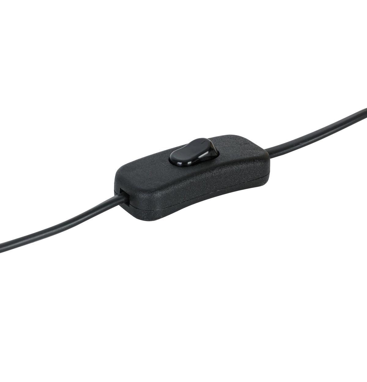 STOLNÁ LAMPA ZIMT - čierna/prírodná farba, Konventionell, kov/plast (18cm) - Mömax
