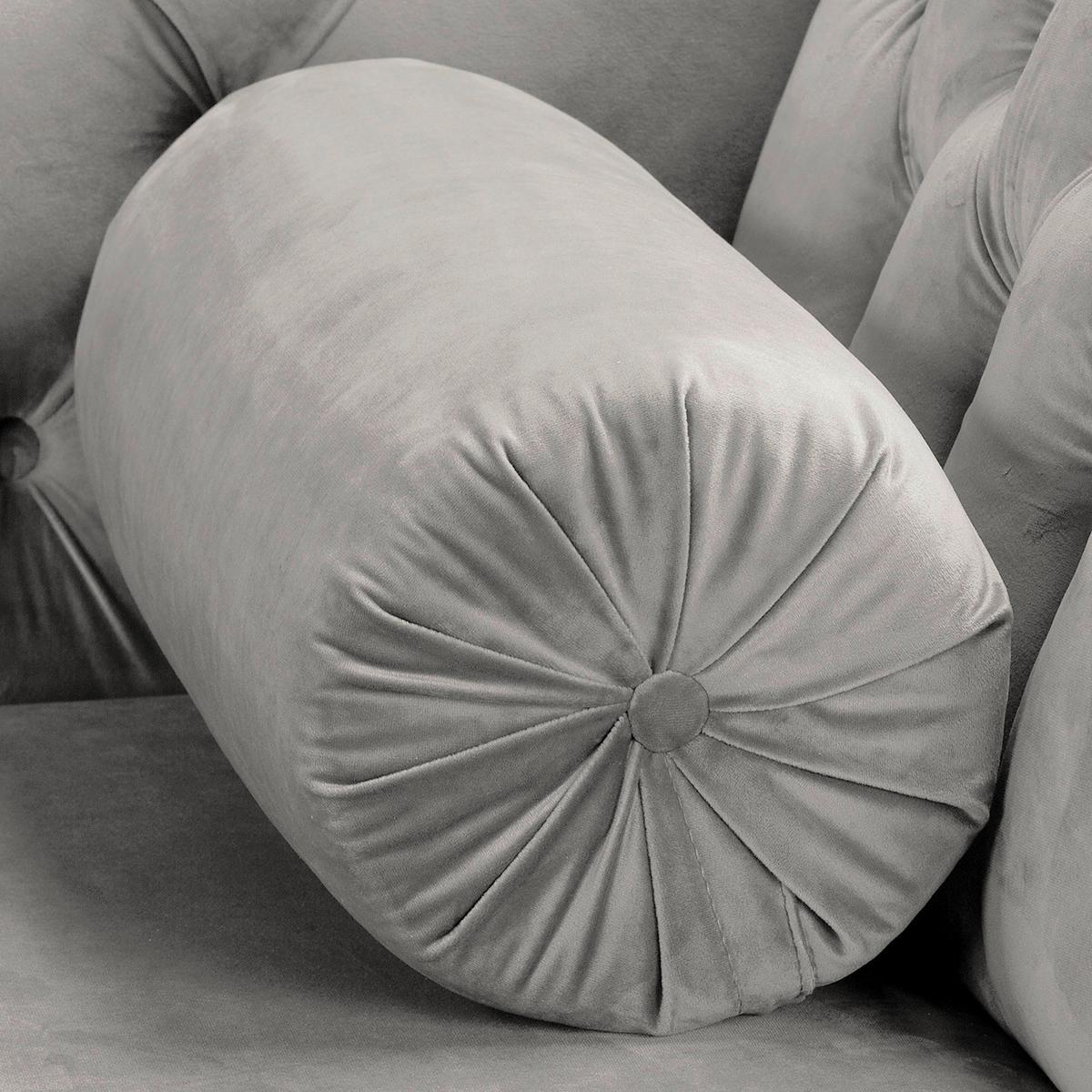 Récamiere Pako Grau B: 185cm - Braun/Grau, Design, Textil (185/93/75cm) - Livetastic