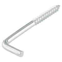 Schraubhaken Gerade Stahl L: 5 cm 5 Stk. In Box - Silberfarben, Metall (5cm) - Suki