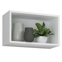 Regál Arila š: 50 cm, biela - biela, Modern, kompozitné drevo (50/30/28cm) - MID.YOU
