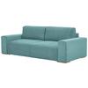 Schlafsofa Vouge Mintgrün Bettkasten, B: 255 Cm - Buchefarben/Schwarz, KONVENTIONELL, Textil (255/86/123cm) - Livetastic
