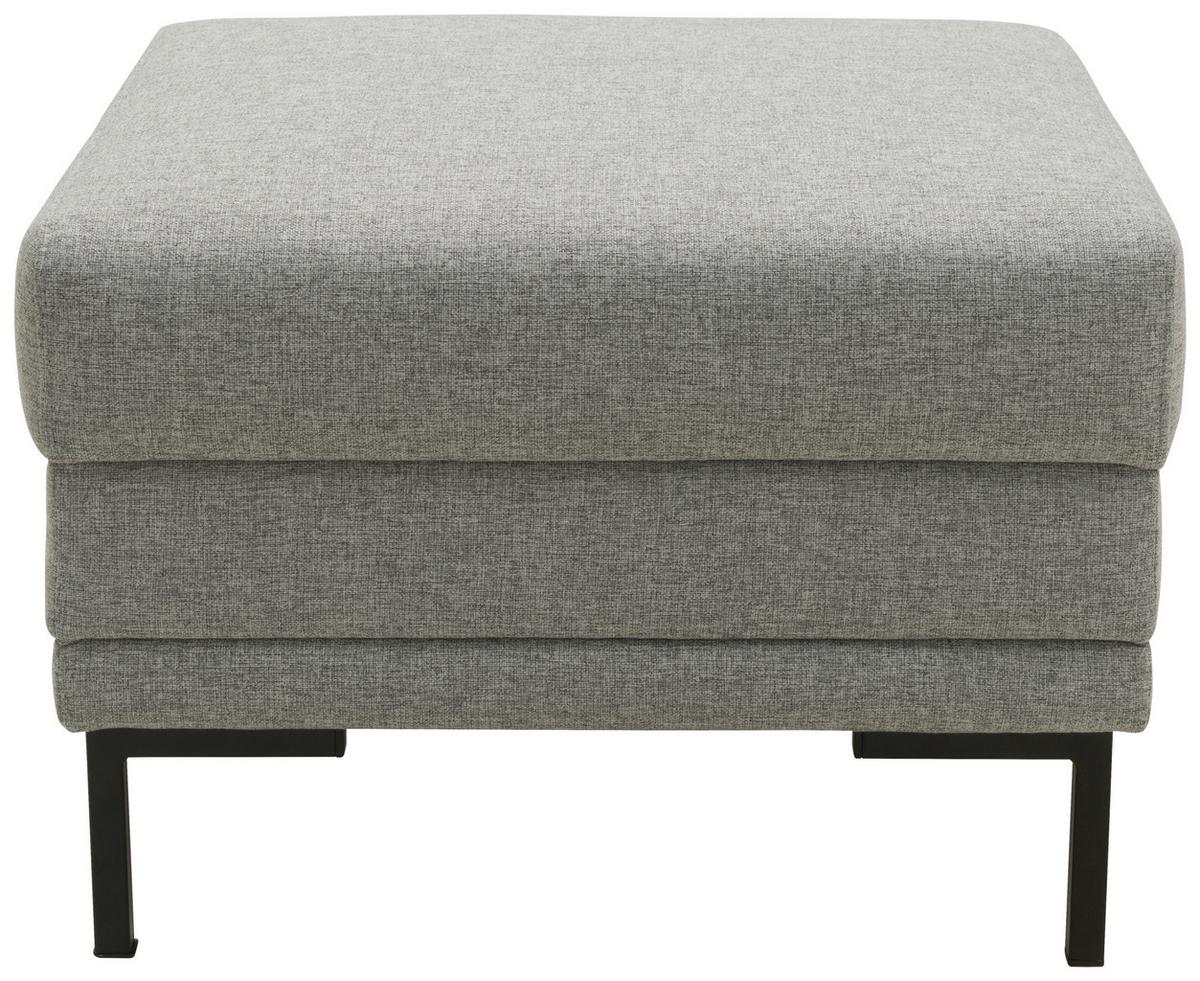 Hocker Looks Vii - Silberfarben/Schwarz, Design, Textil (55/45/55cm) - LOOKS by W.Joop