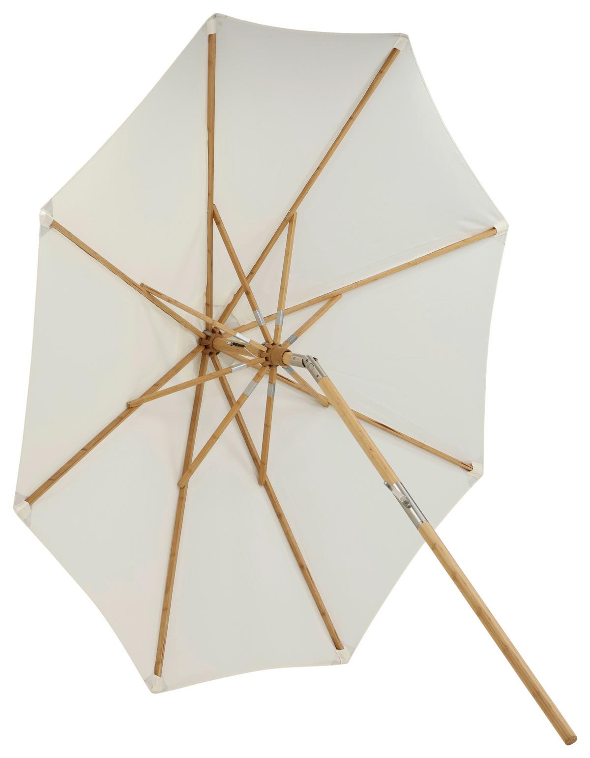 Sonnenschirm L/b: 270x250 Cm Weiß - Weiß, KONVENTIONELL (270/250cm) - Gardenson