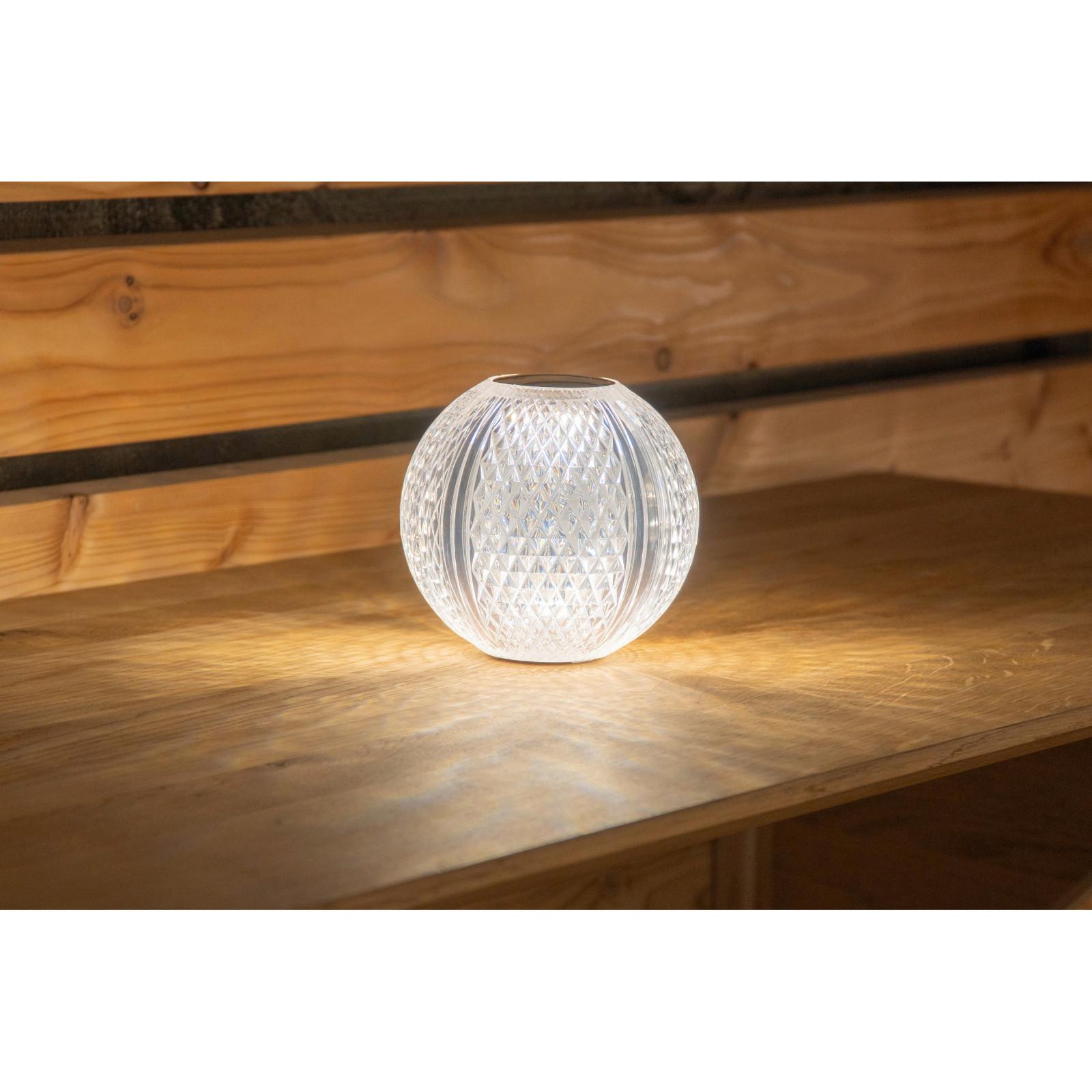 Akku-Tischleuchte 16042t1 - Klar/Transparent, KONVENTIONELL, Kunststoff (12/11.2cm) - Globo
