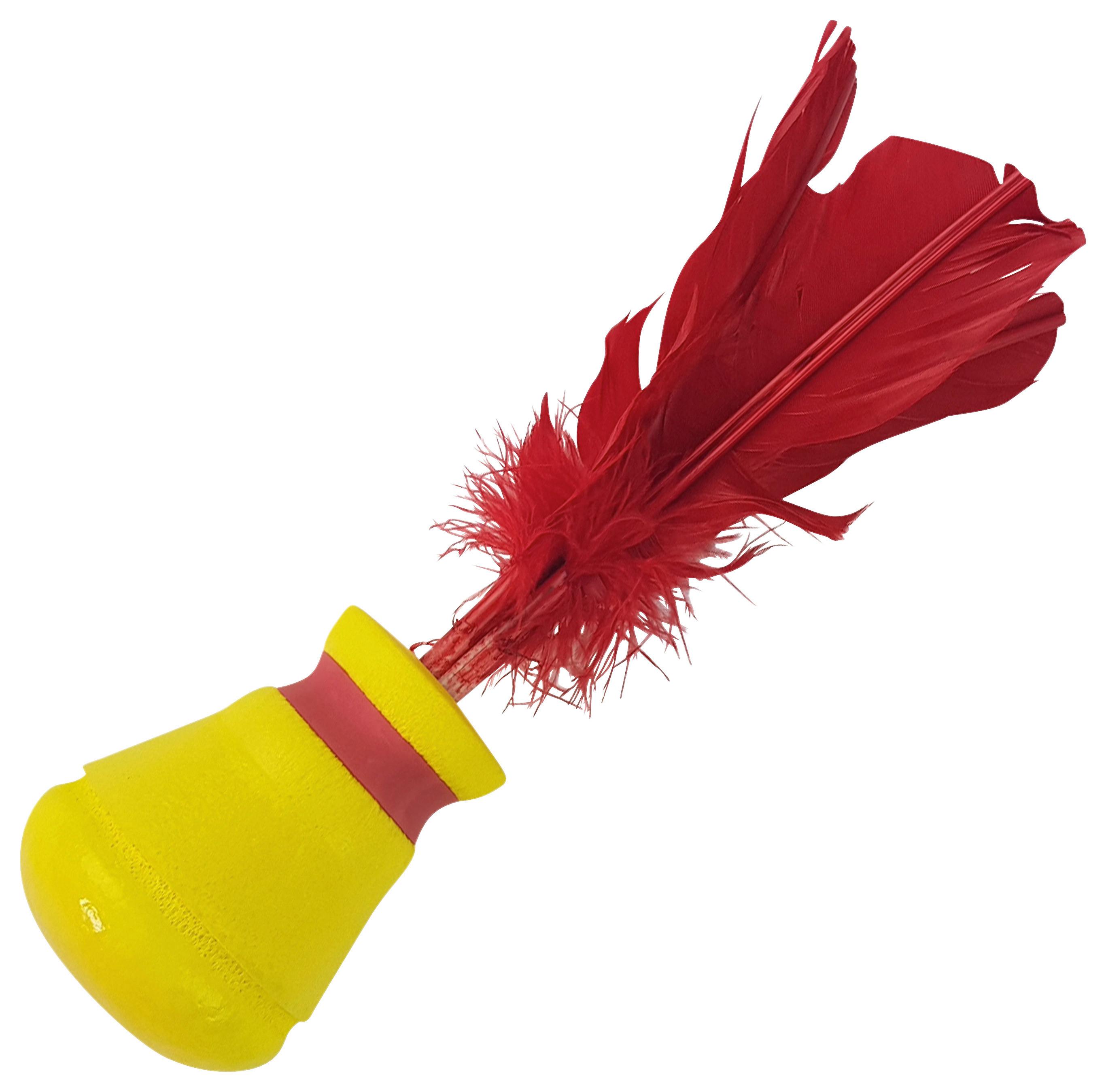 Federballset Indiaca Play - Gelb/Rot, KONVENTIONELL, Kunststoff (9/9/24,5cm)