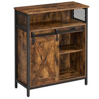 Kommode B: 70 cm Braun/Schwarz - Schwarz/Braun, Trend, Holzwerkstoff/Metall (70/80/30cm) - Boxxx
