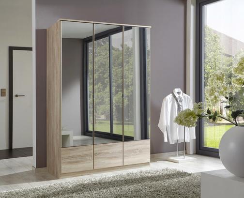 Dreitüriger Kleiderschrank mit Spiegeltüren Dreitüriger Kleiderschrank mit Spiegeltüren