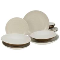 Tafelservice Sand Dunes Steinzeug 4 Pers. Geschirr Set - Multicolor, Trend, Keramik (27cm) - Creatable
