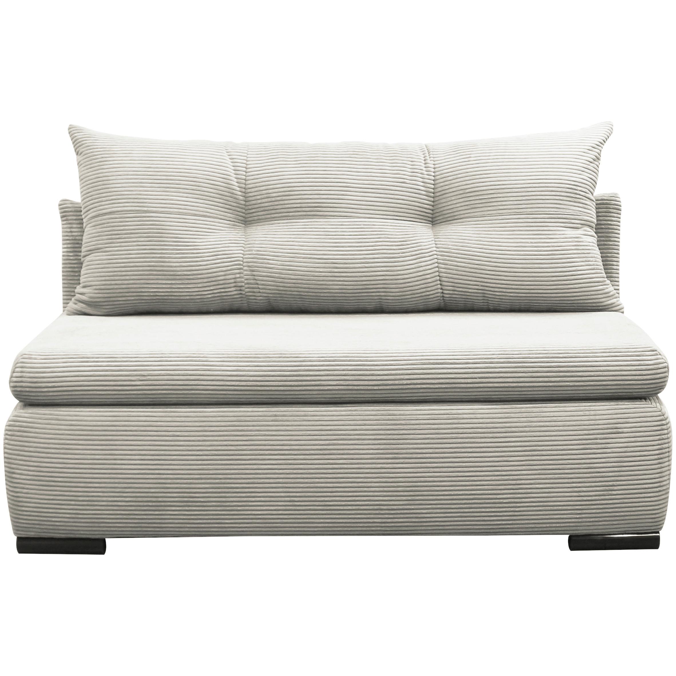 Schlafsofa mit Bettkasten Yellow B: 154 cm Cord Weiß - Schwarz/Weiß, Design, Textil (154/93/85cm) - MID.YOU