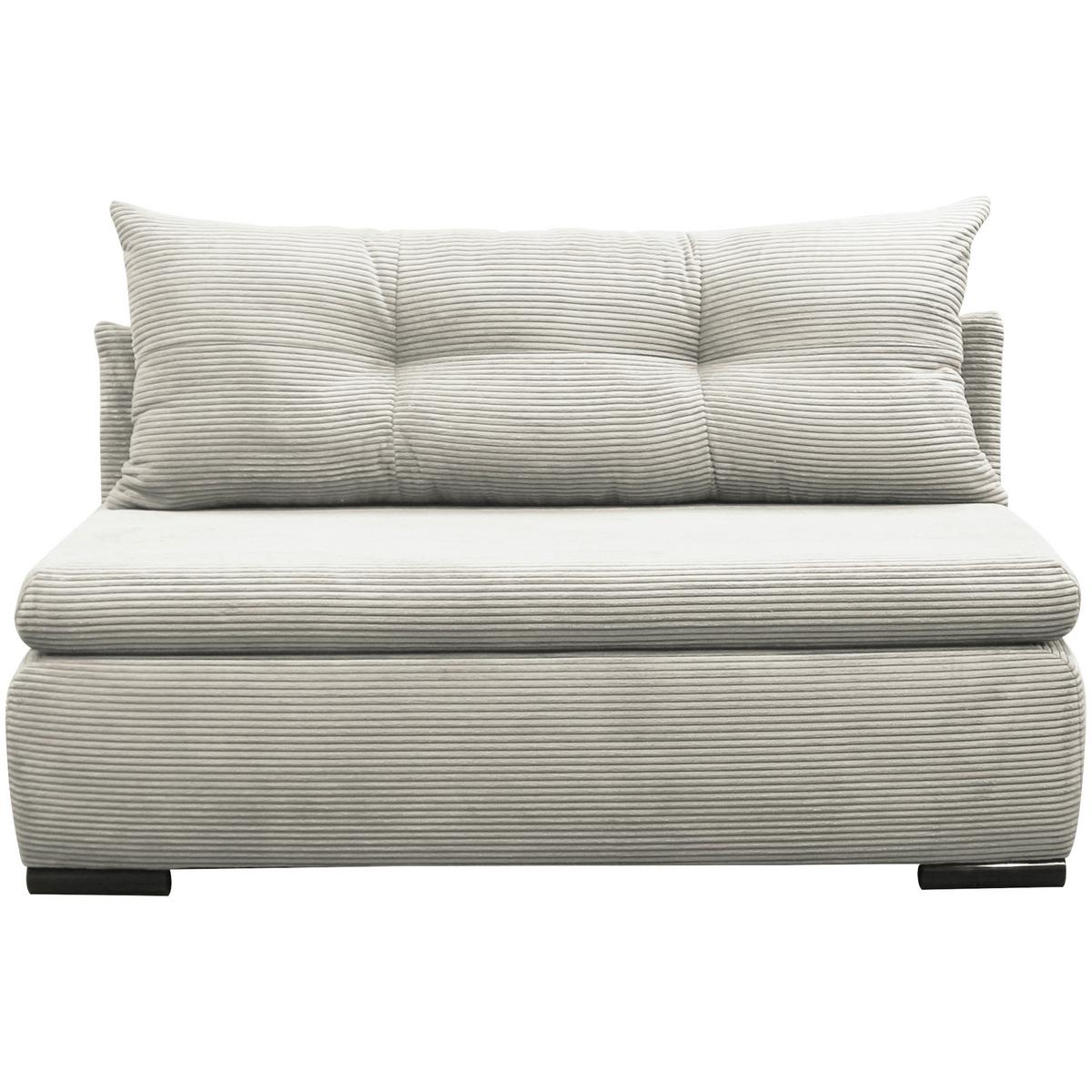 Schlafsofa mit Bettkasten Yellow B: 154 cm Cord Weiß - Schwarz/Weiß, Design, Textil (154/93/85cm) - MID.YOU