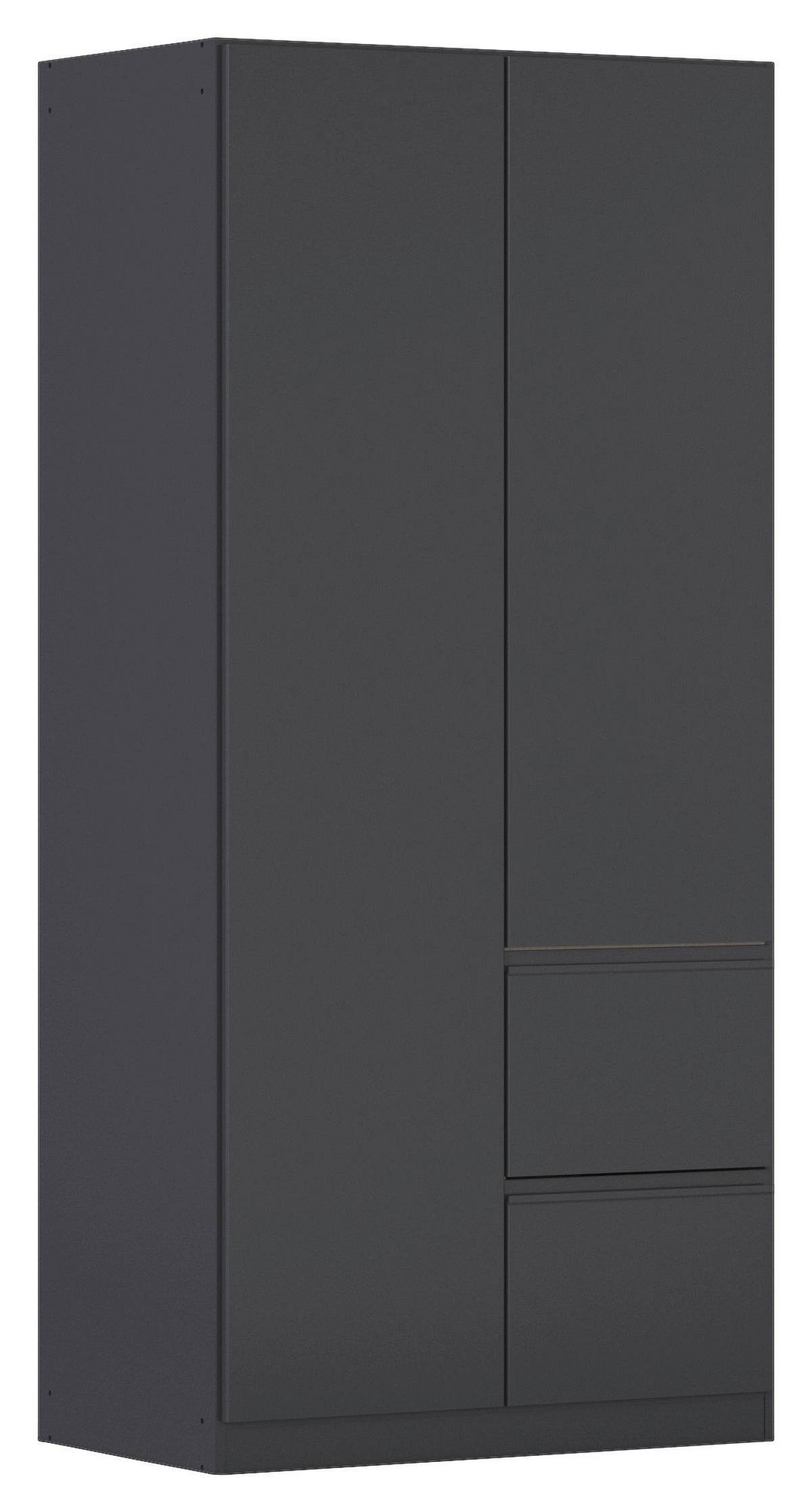 Drehtürenschrank Costa Grau B: 91 cm - Grau, MODERN, Holzwerkstoff (91/197/54cm) - Rauch Möbel