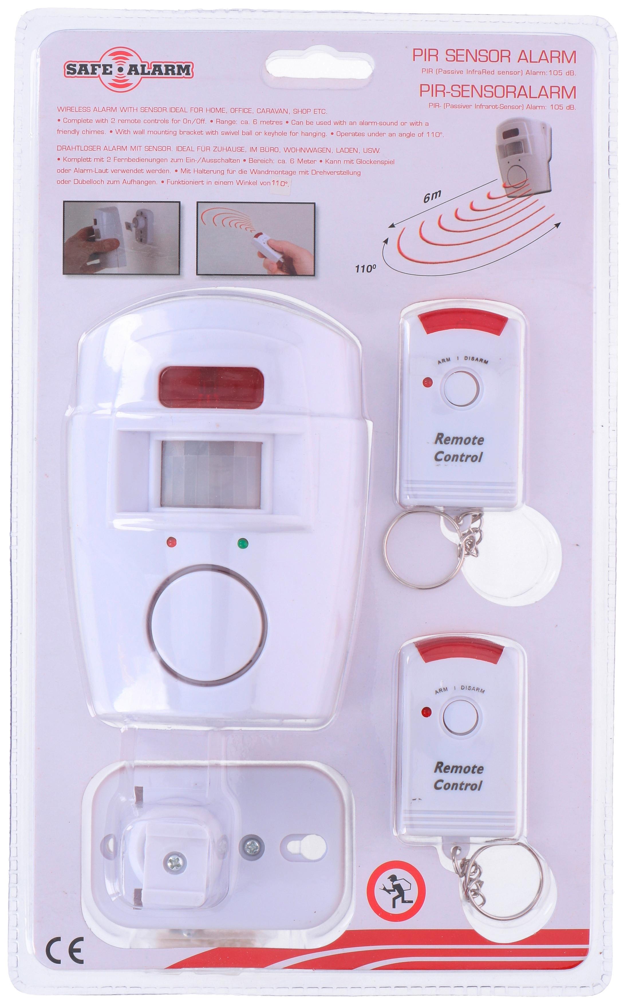 Alarmanlage 37097 Weiß Indoor mit Bewegungsmelder - Weiß, Basics, Kunststoff (8/30/18cm)