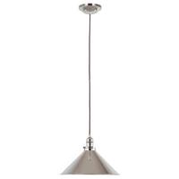 Hängeleuchte H: 28 Cm 1-Flammig Nickelfarben - Nickelfarben, Design, Metall (37/28-200cm) - Elstead Lighting