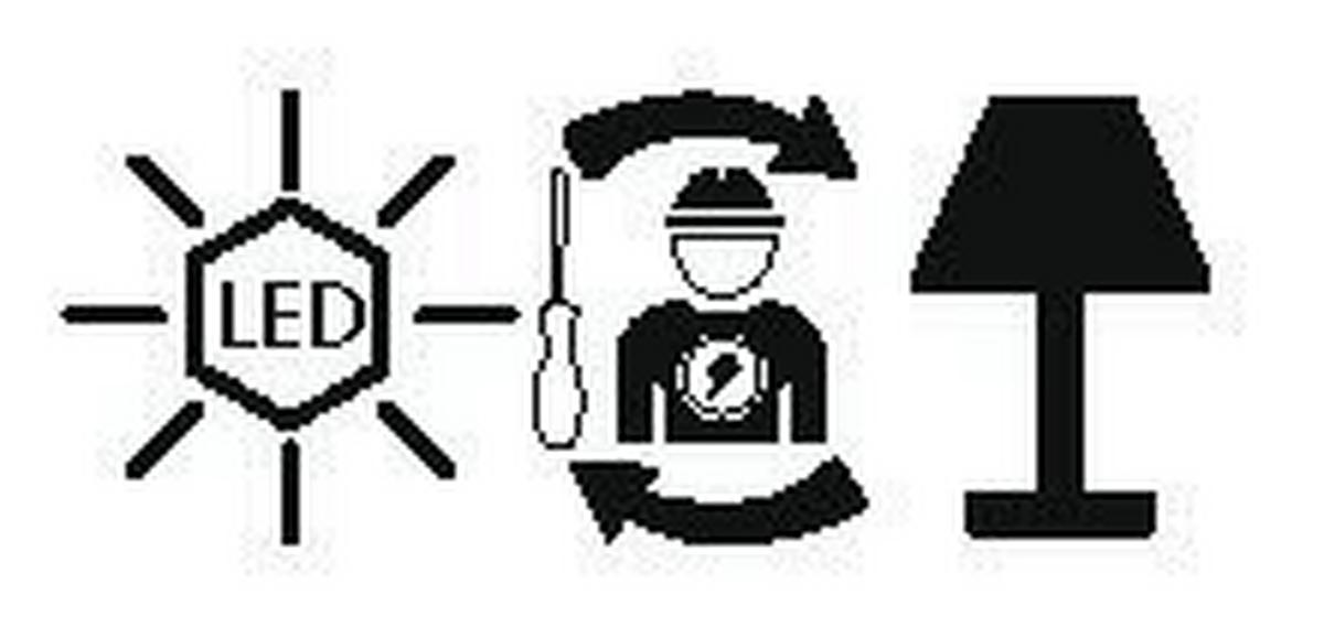 LED-Tischleuchte 93966 Caupo - Schwarz, Design, Kunststoff/Metall (26cm) - Eglo