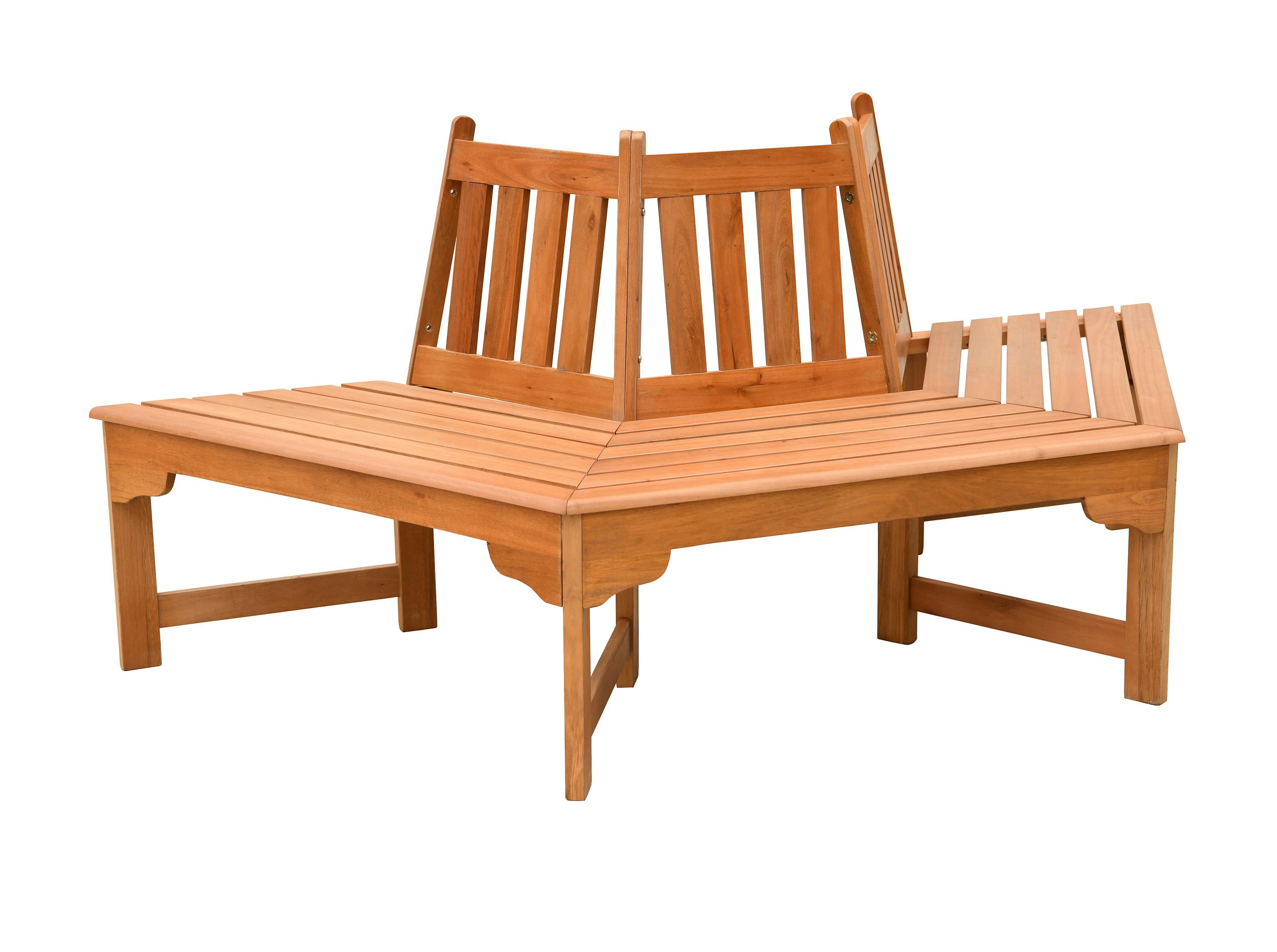 Baumbank Ontario - Braun, Basics, Holz (78/78/155cm) - Gardenson