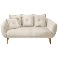 2,5-Sitzer-Sofa Baggio Beige, Buchefarben, B:196 cm - Beige/Buchefarben, MODERN, Textil (196/94/103cm) - Livetastic