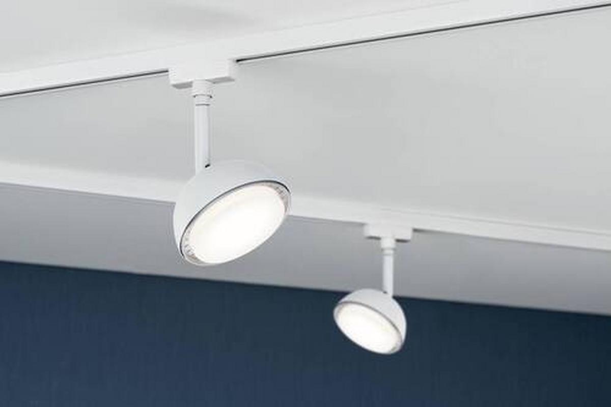 Schienensystem Urail Strahler 95509 in Weiß, Rund - Weiß, Basics, Kunststoff/Metall (10/17,0cm) - Paulmann