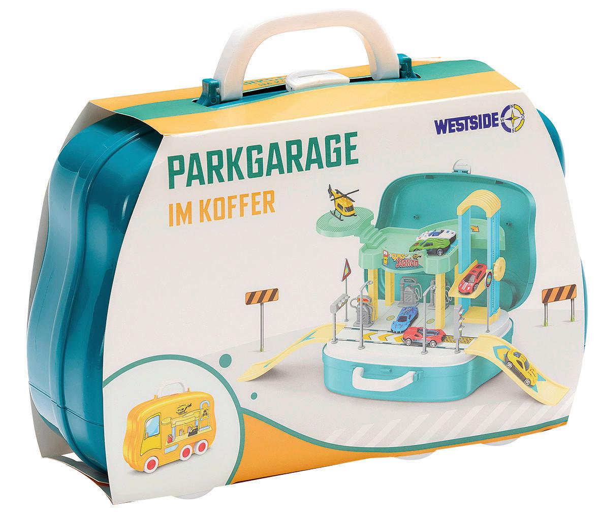 Parkgarage Parkgarage Im Koffer - Multicolor, Trend, Kunststoff (29/9/20cm)